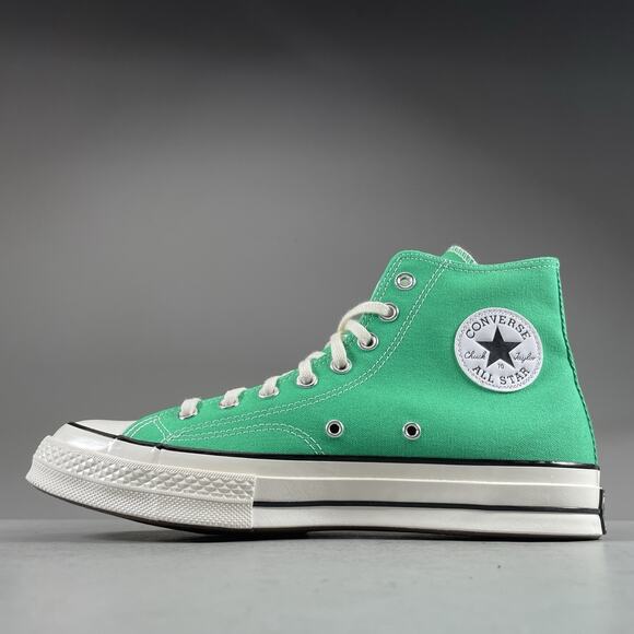 Mens 9 Womens 11 Converse Chuck 70 Hi Green Canvas Classic Casual Sneakers Shoes - Picture 7 of 9
